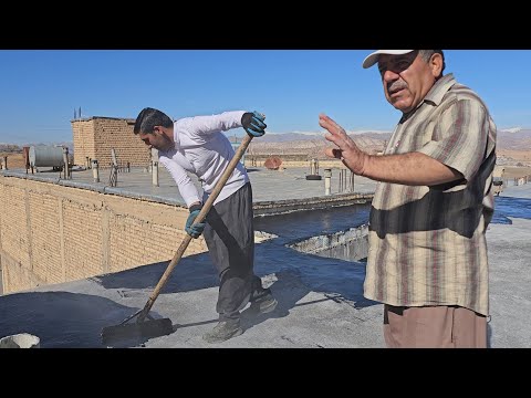 Insulating the building before snow and rain