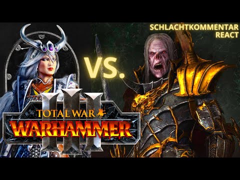 Total War: Warhammer 3 Immortal Empires Schlachtanalyse | Vlad von Carstein vs. Miao Ying | [React]