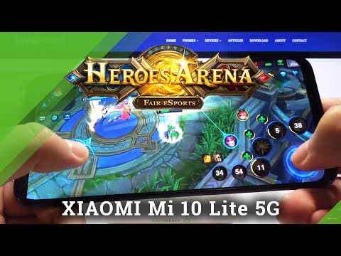 Heroes Arena Gaming Quality in Xiaomi Mi 10 Lite 5G – Game Test / Gameplay