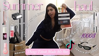 TikTok Made Me Buy It 🤯 $1000 Summer Haul | Sephora, Gucci, Amazon & more