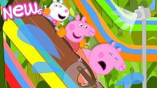 Peppa Pig Tales 💦 Super Soggy Water Slide Ride 
