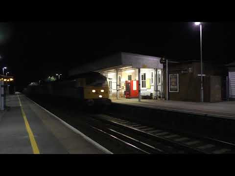 (HD) ROG 47812 + 47815 THRASH past Hildenborough with brand new 707007/008 in tow - 24/2/17