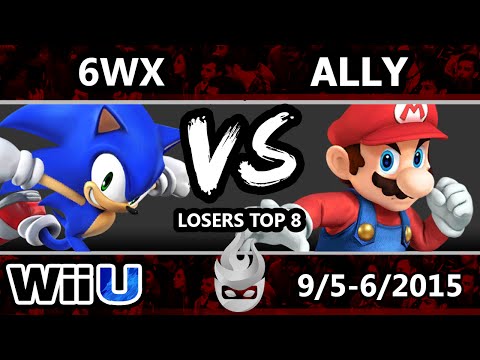 Paragon LA 2015 - Ally (Mario) Vs. 6WX (Sonic) - Losers Top 8 - Smash Wii U