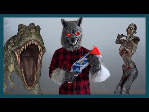 Werewolf Monster Mash Sneak Attack | J-Team Nerf Battles