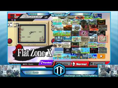 TechCity4! Super Smash Bros 4 WiiU Grand Finals! iFox (Captain Falcon) vs. Fish (Mega Man)