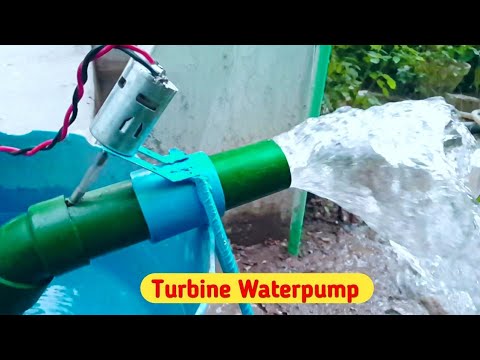 Powerful Turbine Waterpump from PVC pipe #diy