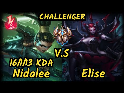 KT UmTi (NIDALEE) vs ELISE - 16/1/13 KDA JUNGLE CHALLENGER GAMEPLAY - KR