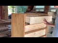 [Woodworking] DRESSER MAKING / Chest Of Drawers With Recessed Drawer Pull