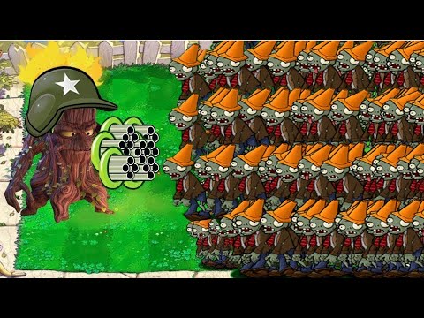 99 Gatling Pea vs Tall nut vs Gargantuar Dr.zombos Zombies /Plants vs Zombies Hack