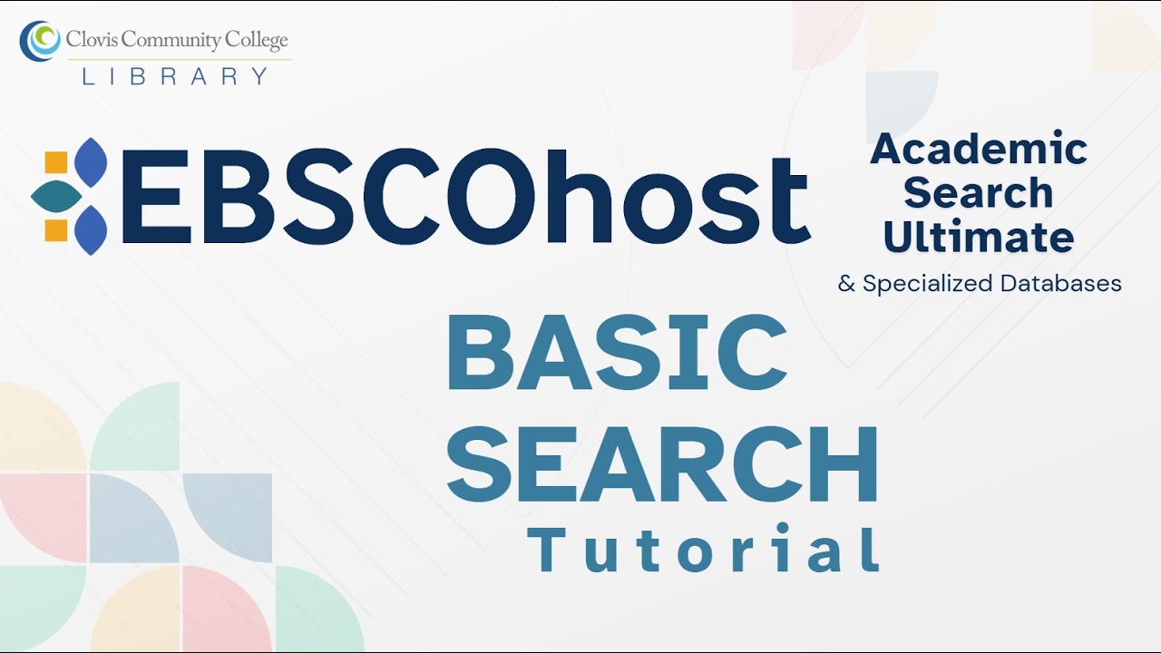 How to Search EBSCOhost Academic Search Ultimate