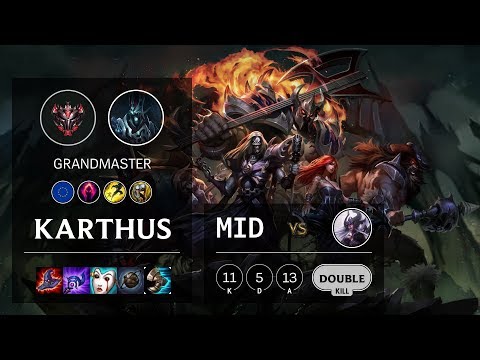Karthus Mid vs Syndra - EUW Grandmaster Patch 10.7