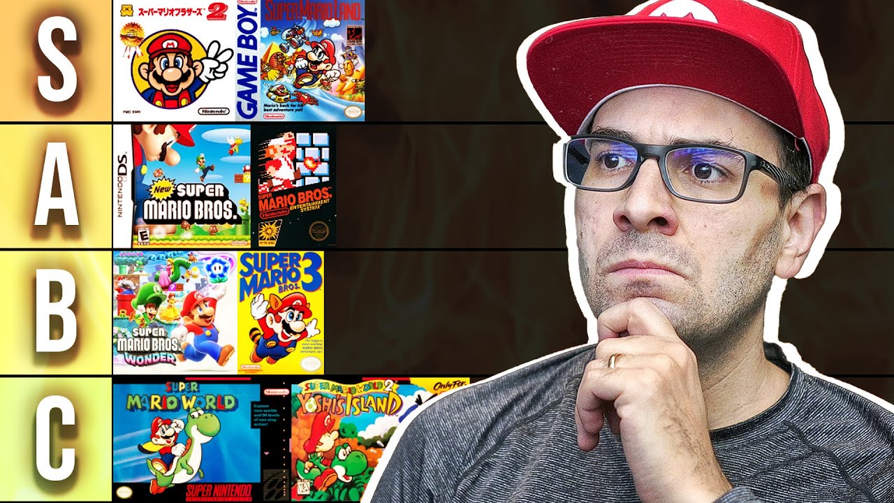 TIER LIST dos Games de Plataforma 2D do SUPER MARIO!!!