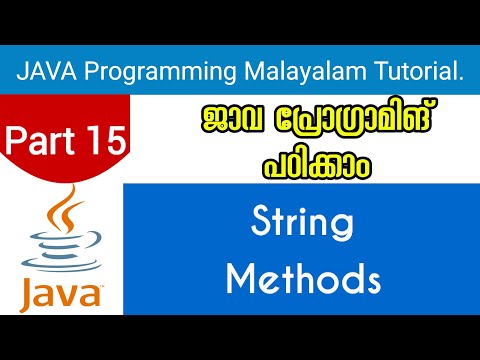 String Methods Java Programming Malayalam Tutorial Part 15 0f 30