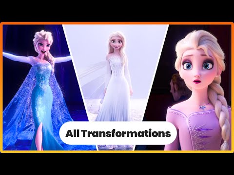 Elsa's Top 10 Stunning Outfits in Frozen | All Elsa Dress Transformation in Frozen