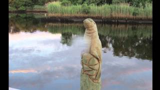 preview picture of video 'Riverhead Waterfront Park Sculpture Dock 2011'