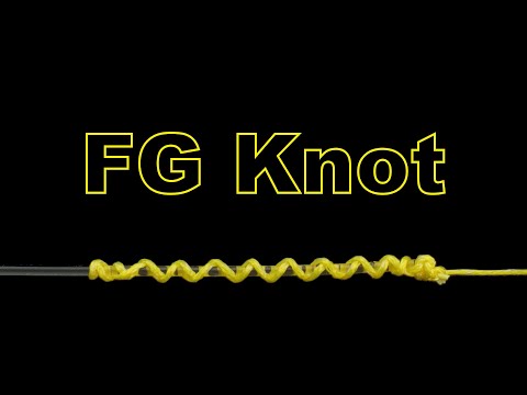 Fishing Knots - How to tie an FG Knot. (Braided line to a Fluorocarbon leader line).