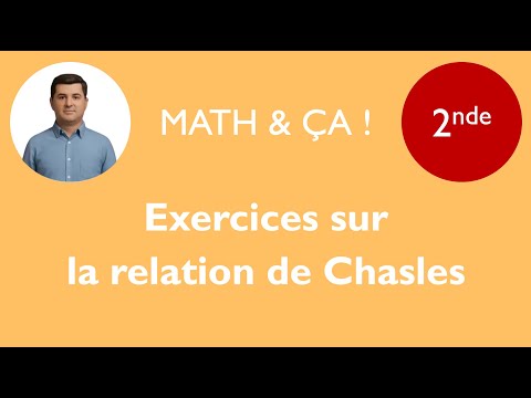 Exercice sur la relation de Chasles