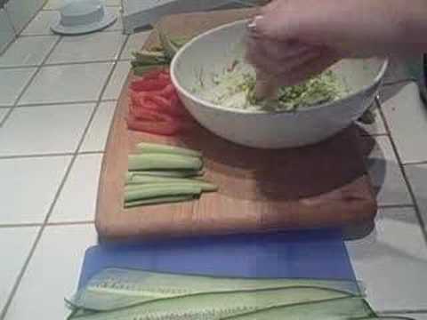 Day 74 of 100 Day Raw Food Challenge: Cucumber Wraps