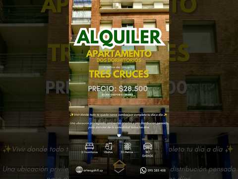 Video de YouTube - ALQUILER | Apartamento de 2 Dormitorios Próximo a Tres Cruces y Av. 18 de Julio | Balcón al frente y Excelente Ubicación | Shopping, terminal y Facultades