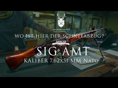 Waffen Ahrens - Wo ist hier der Schneeabzug? Selbstladebüchse SIG AMT Kaliber 7,62x51 MM Nato