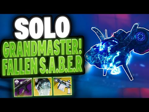 Solo Flawless Fallen S.A.B.E.R Grandmaster Nightfall (Arc Titan) (Season Of Deep) [Destiny 2]