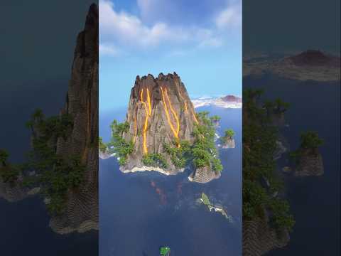 Minecraft: Volcano Island - Build Timelapse #minecraft