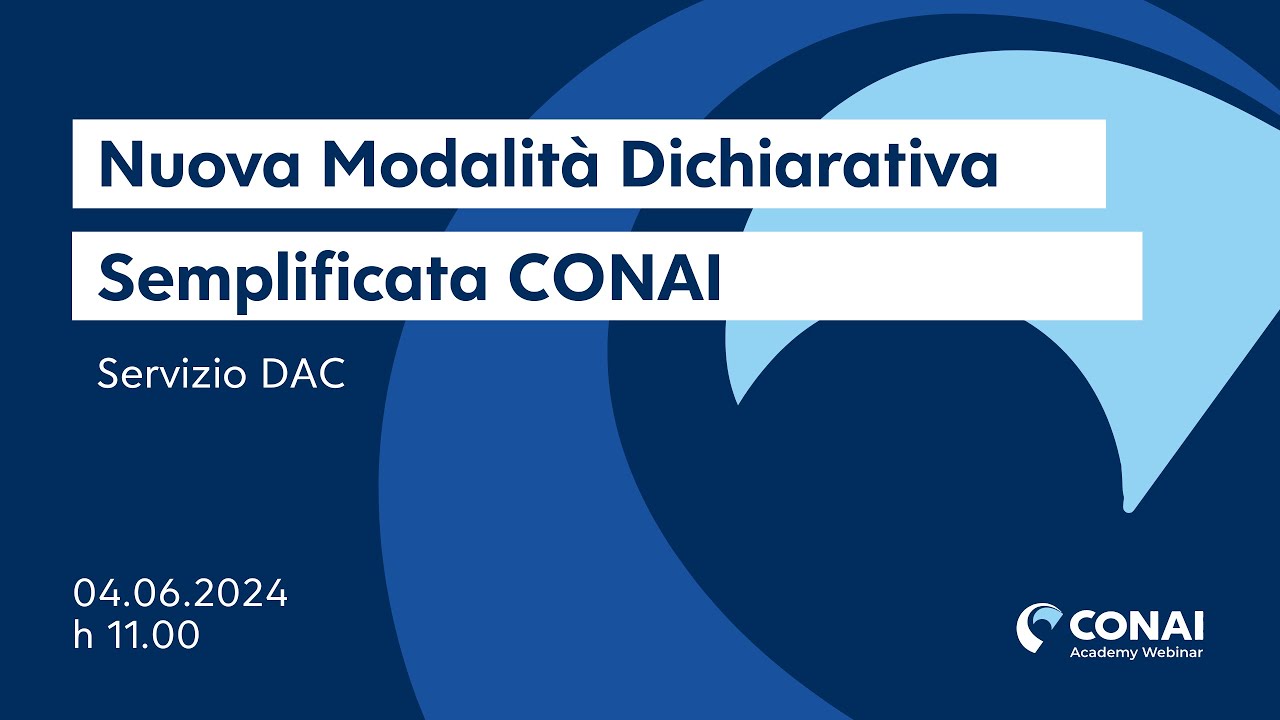 Nuova modalità dichiarativa semplificata Conai
