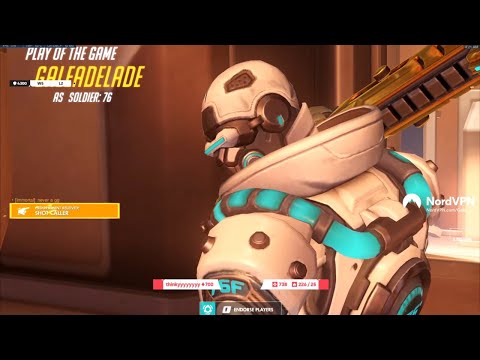 Unstoppable Carry Soldier 76 - Gale! POTG! [ OVERWATCH SEASON 25 TOP 500 ]