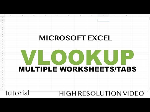 Excel Combine Data from Multiple Worksheets Tabs into One Master Tab Tutorial