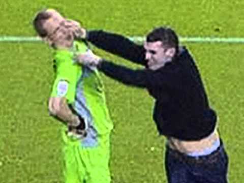 Fan Assaulted Goalkeeper Chris Kirkland at Hillsborough Championship Football Match