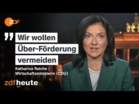 Energy transition: Economics Minister Reiche defends plans | heute journal