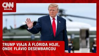 Vídeo: Donald Trump viaja à Flórida, onde Flávio Bolsonaro desembarcou | CNN NOVO DIA