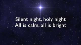 Silent Night lyrics / music video - Christmas Song with words - Christmas Carol with lyrics