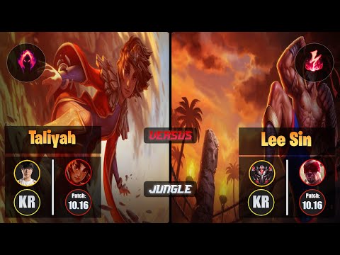 Haru TALIYAH (Jungle) [Dark Harvest] VS LEE SIN - Grandmaster KR Patch 10.16