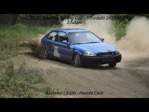 Asztalos László - Honda Civic ERC 2022 - Edelény Racing Cup - 1.forduló - 2.futam 2022.05.29.