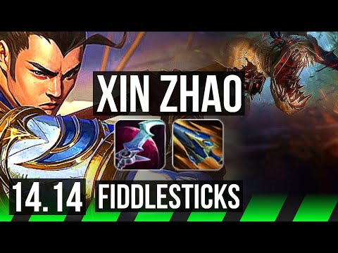 XIN ZHAO vs FIDDLESTICKS (JGL) | 11/1/5, 71% winrate, Dominating | EUW Master | 14.14