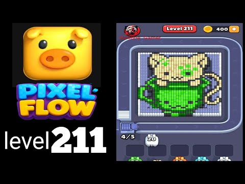 Pixel Flow Level 211 Walkthrough