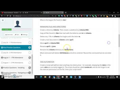 Practice Questions - Managing Files and Directories