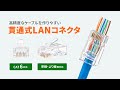 ADT-6RJKN-10 / RJ-45コネクタ（カテゴリ6、貫通型、単線・より線共用、10個入り）