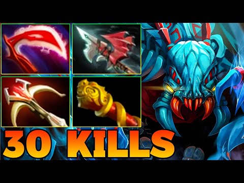 30 Kills Weaver Dota 2 !! Weaver Dota 2 Carry Safelane Pro Gameplay Guide Build 7.39 7.40