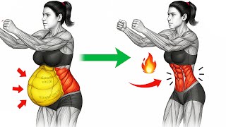 15 Best Morning Exercises 🔥 30 Min Standing Abs Workout to Burn Fat & Start Your Day Energized