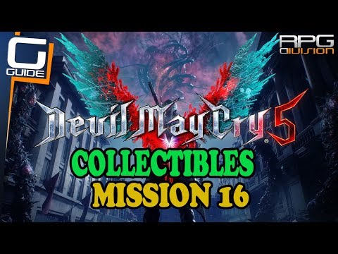 DMC 5 - Mission 16 Collectibles (Secret Mission, Blue & Purple Fragments)