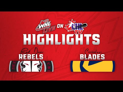 Red Deer Rebels at Saskatoon Blades 1/17 | WHL Highlights 2024-25