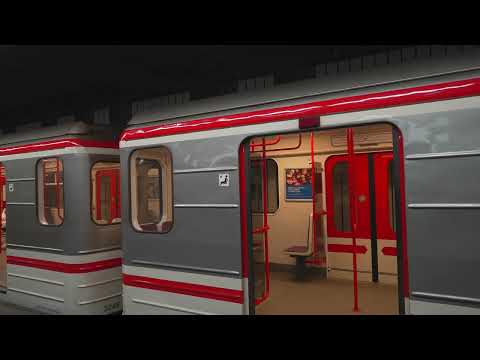 Czech Republic, Prague, metro ride from Strašnická to Skalka