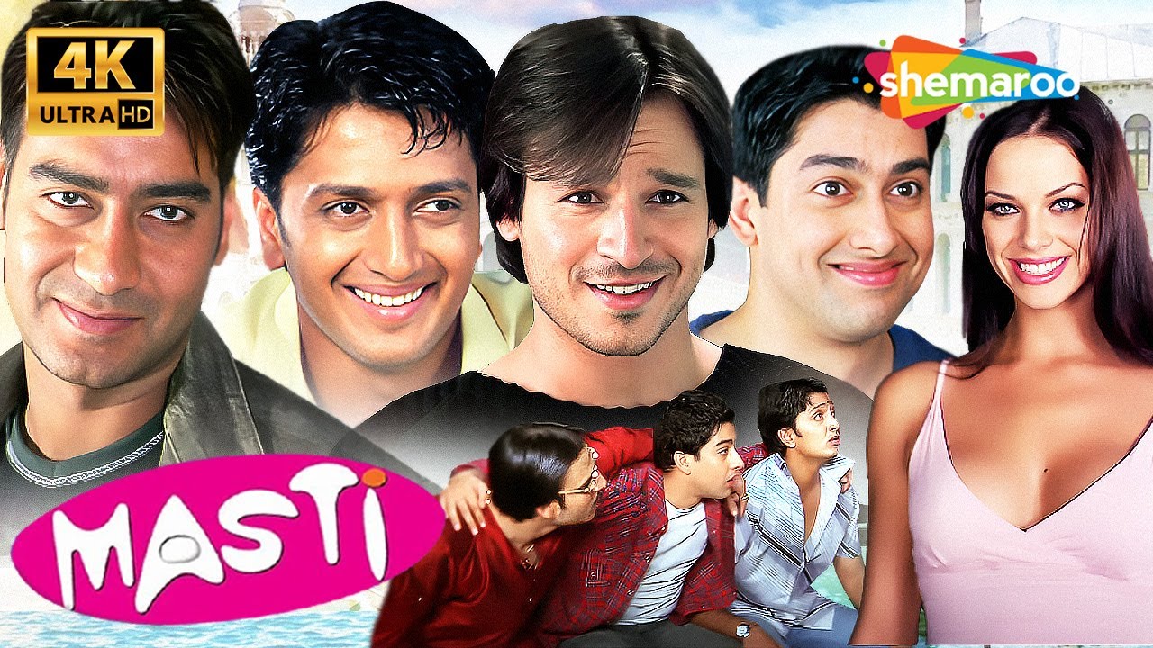 Masti Full Hindi Comedy Movie 4K | Ajay Devgn, Riteish Deshmukh, Vivek Oberoi, Aftab Shivdasani