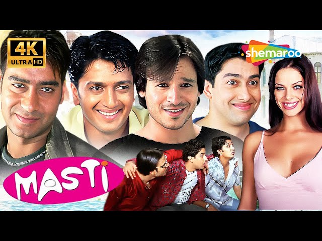 Masti Full Hindi Comedy Movie 4K | Ajay Devgn, Riteish Deshmukh, Vivek Oberoi, Aftab Shivdasani