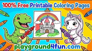 100% Free Printable Coloring Pages