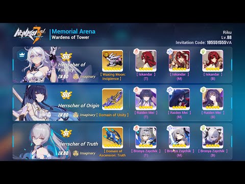 [EX MA] Wardens of Tower 47824 / 39853 - 8S Herrscher Trio | Honkai Impact 3