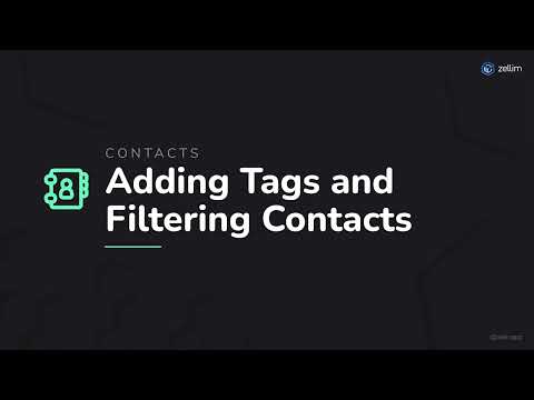 Adding Tags and Filtering Contacts