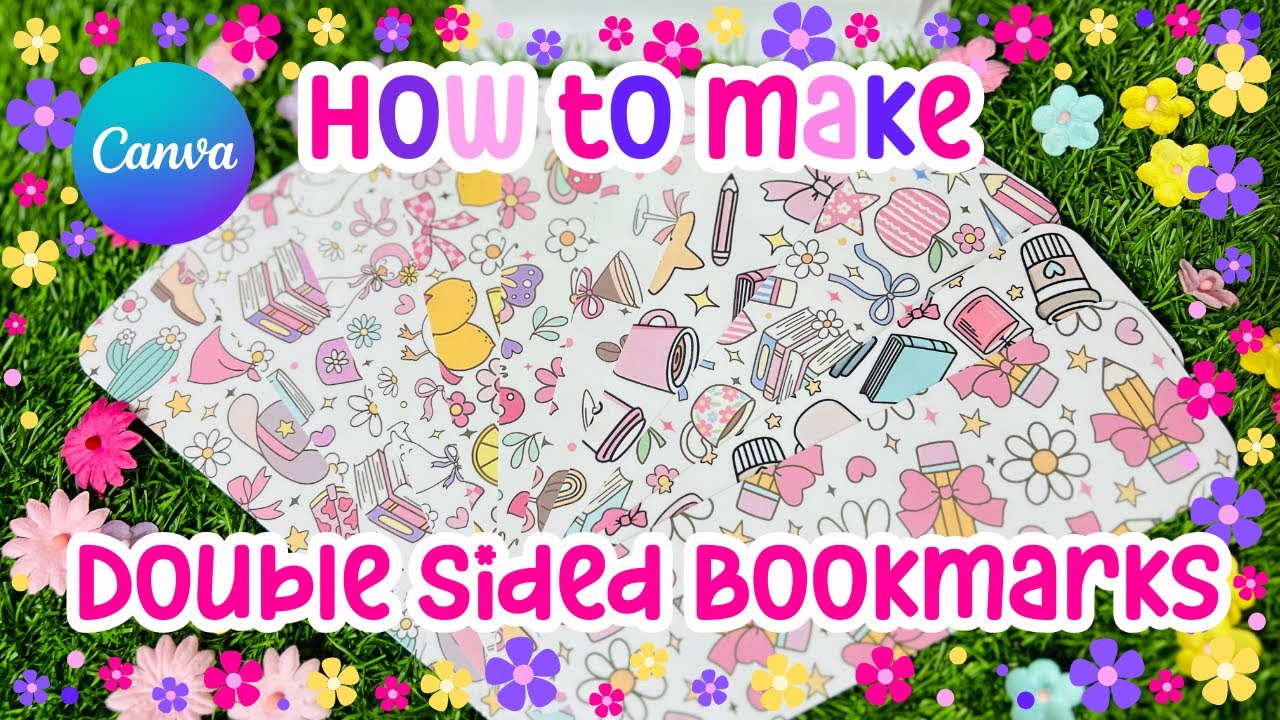 How To Make  Bookmarks | Double Sided | Canva Tutorial | Beginner Friendly
